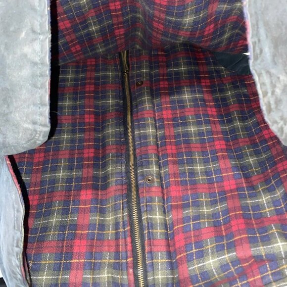 Australian Stockmans Oilskins Feathertop Vest Mens XL Brown Lined Utility Chore - Picture 10 of 10